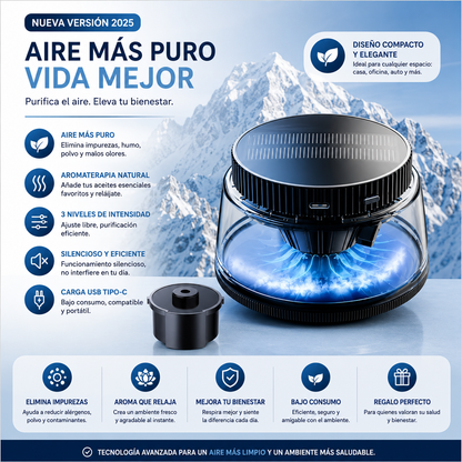 Perfume de aromaterapia para coche en forma de volcan
