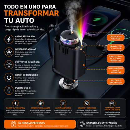 CARGADOR DE COCHE STARLIGHT 5 EN 1