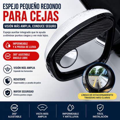 Cejas de lluvia para espejo retrovisor de coche