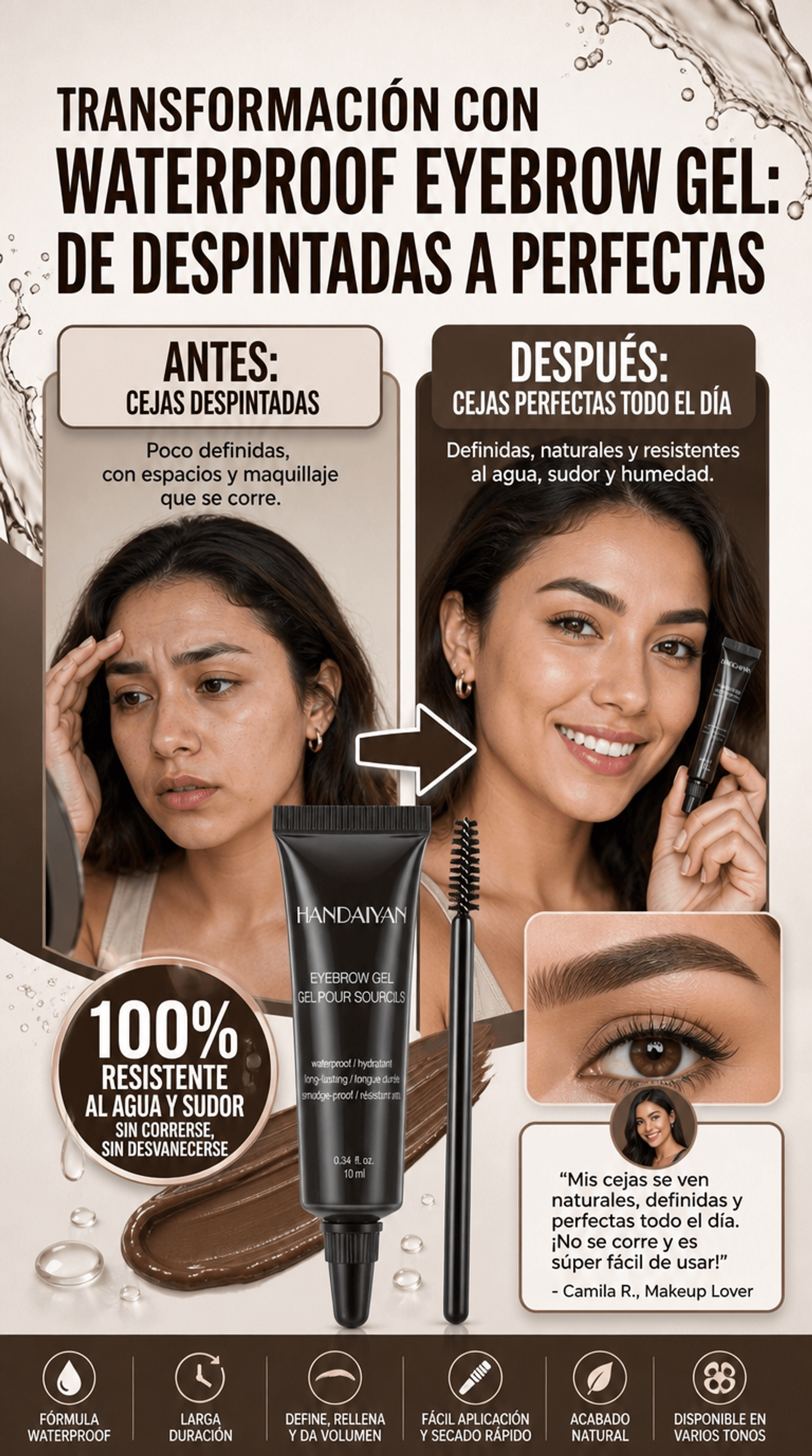 tinte para cejas tinte impermeable