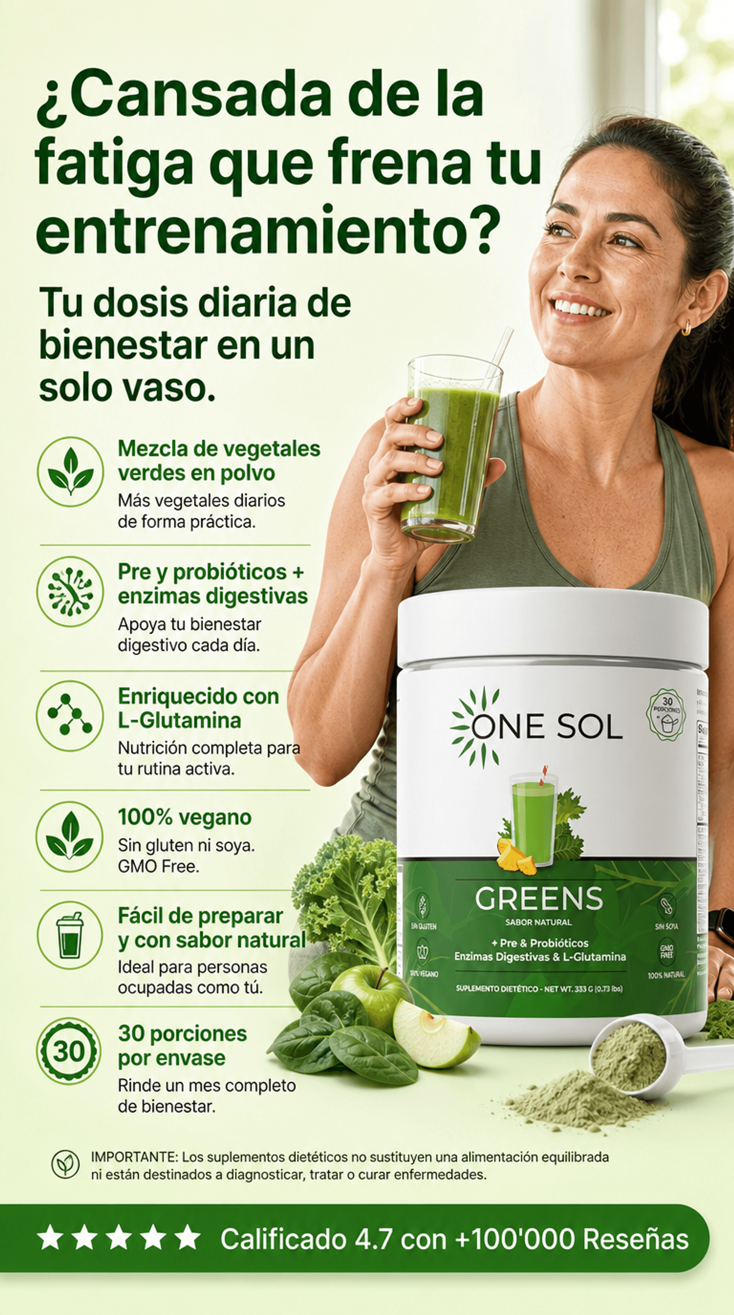 GREENS - Suplemento Dietético en Polvo