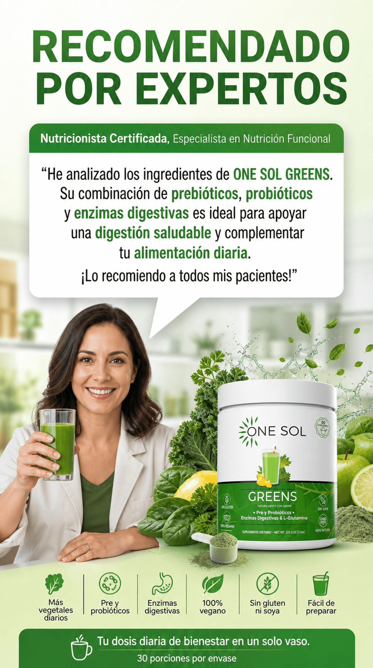 GREENS - Suplemento Dietético en Polvo