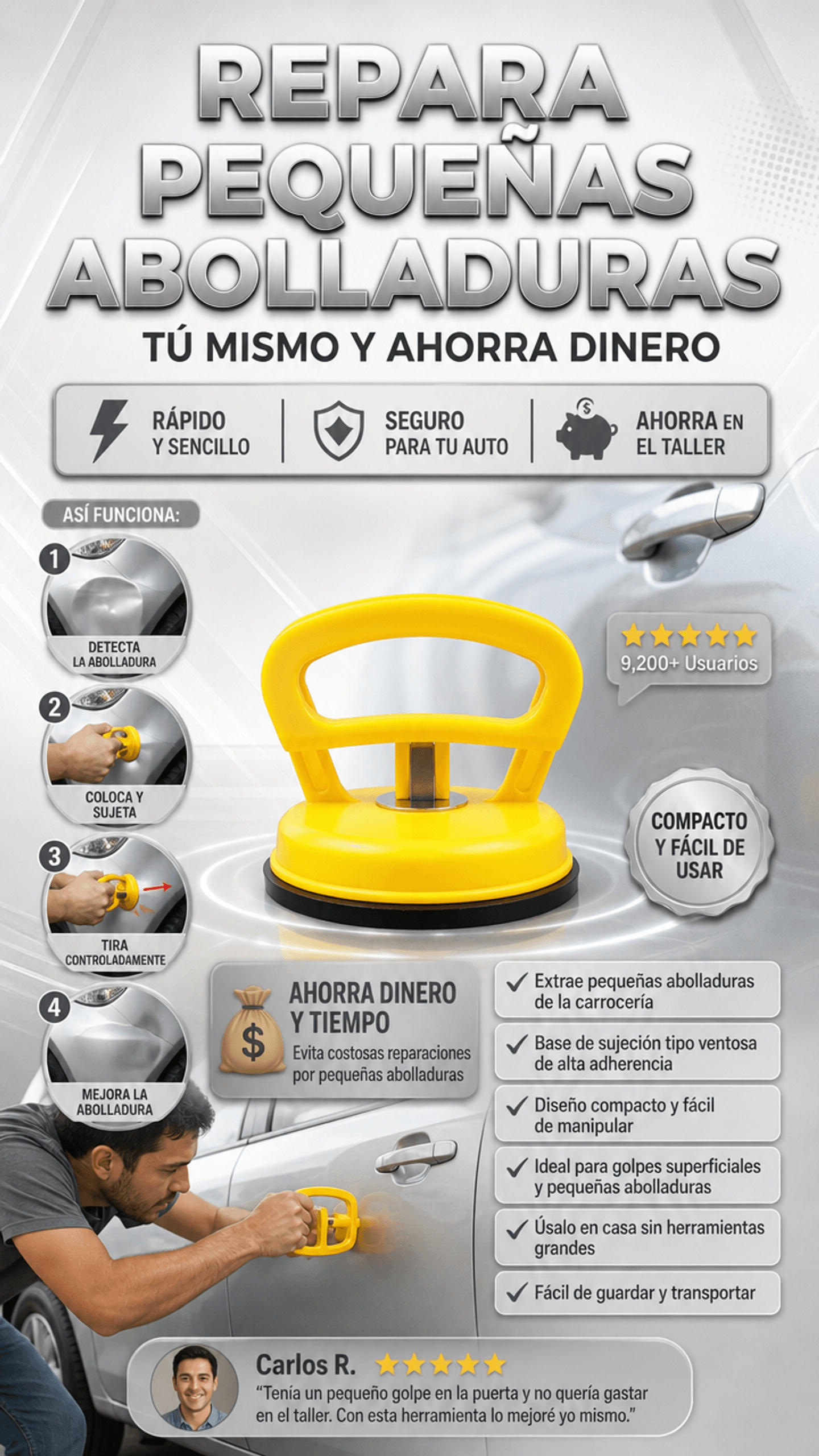Reparador mini de abolladuras de coche