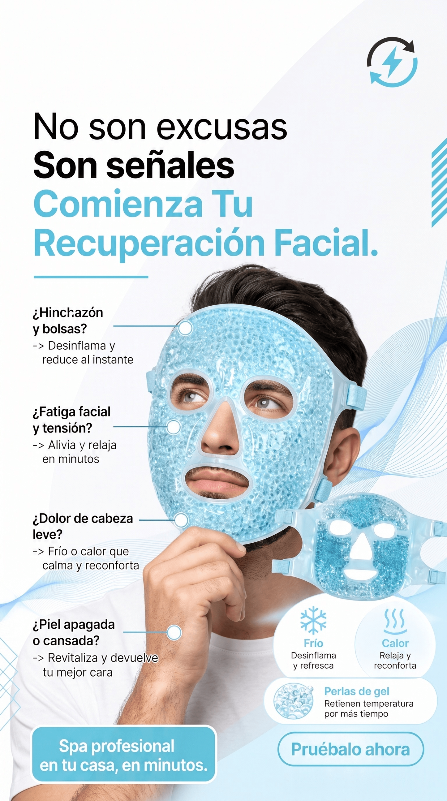 Mascarilla de Gel Refrescante para la Cara