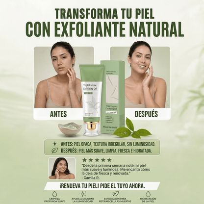 Gel Exfoliante Nutritivo para Renovar la Piel del Rostro