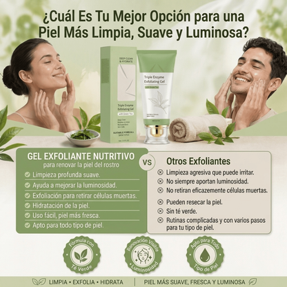 Gel Exfoliante Nutritivo para Renovar la Piel del Rostro