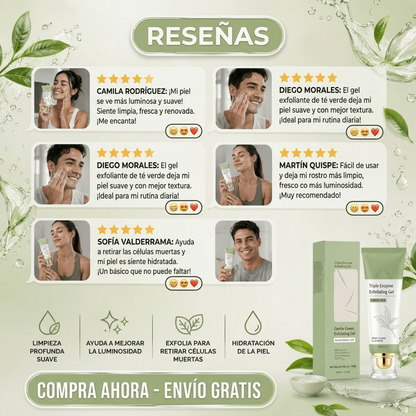 Gel Exfoliante Nutritivo para Renovar la Piel del Rostro